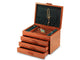 Open Top View of a Prairie II Jewelry Box –3 Drawer Sapphire