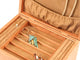 Open Top View Zoomed in of a Cascade I Jewelry Box –2 Drawer Pearl