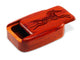 Opened View of a 3" Med Wide Padauk with laser engraved image of Primitive Horse