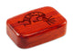 Top View of a 3" Med Wide Padauk with laser engraved image of Kokopelli