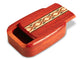 Opened View of a 3" Med Wide Padauk with inlay pattern of Oval Diamond Inlay of a 3" Med Wide Padauk - Oval Diamond Inlay
