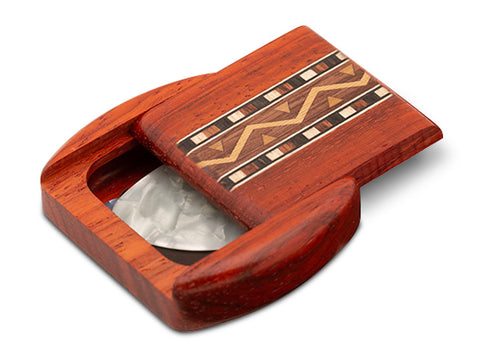 Open View of a Treasure Box with inlay pattern of Inlay and Guitar Pick