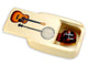 Open View of a Treasure Box with color printed image of Includes a Guitar Finger Pick