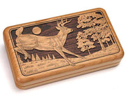 Hinged Box 8x5" - Running Deer