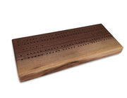 Walnut Live Edge Cribbage Board