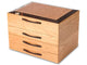 Angled View of a Cherry Blossom Jewelry Box –3 Drawer