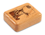 2" Flat Narrow Cherry - Cat & Butterfly