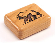 2" Flat Narrow Cherry - Stylized Bear