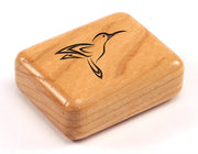 2" Flat Narrow Cherry - Stylized Hummingbird