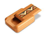 2" Flat Narrow Cherry - Rainbow Zig Zag Inlay