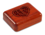 2" Flat Narrow Padauk - Heart Leaves