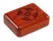 2" Flat Narrow Padauk - Celtic Cross Circle