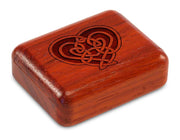 2" Flat Narrow Padauk - Celtic Heart