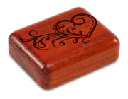 2" Flat Narrow Padauk - Art Heart