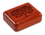 2" Flat Narrow Padauk - Heart Tree