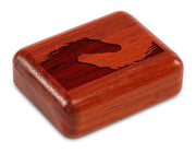 2" Flat Narrow Padauk - Yin Yang Horse