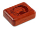 Top View of a 2" Flat Narrow Padauk with laser engraved image of Eagle Head