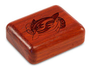 2" Flat Narrow Padauk - Yin Yang Dolphins