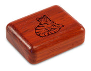 2" Flat Narrow Padauk - Sketched Cat