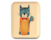 2" Flat Narrow Aspen - Blue Cat w/Bowtie