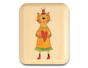 2" Flat Narrow Aspen - Girl Cat w/Heart II