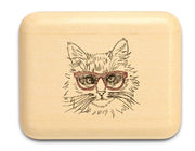 2" Flat Narrow Aspen - Cat w/Red Glasses