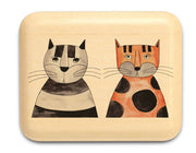 2" Flat Narrow Aspen - Two Cats