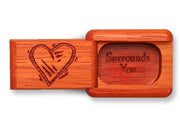 2" Flat Narrow Padauk - Love Surrounds You