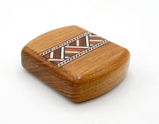 2" Flat Wide Teak - Zig Zag Inlay