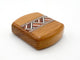Top View of a 2" Flat Wide Teak with inlay pattern of Zig Zag Inlay of a 2" Flat Wide Teak - Zig Zag Inlay
