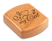 2" Flat Wide Cherry - I Heart My Cat