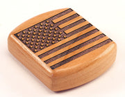 2" Flat Wide Cherry - American Flag