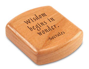 2" Flat Wide Cherry - Quote -Socrates