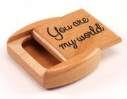 2" Flat Wide Cherry - You are my world