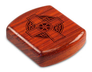 2" Flat Wide Padauk - Celtic Cross Circle