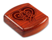 2" Flat Wide Padauk - Celtic Heart