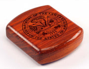 2" Flat Wide Padauk - Army Seal