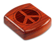 2" Flat Wide Padauk - Peace Sign