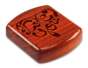 2" Flat Wide Padauk - I Love You Splash