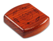 2" Flat Wide Padauk - Cat & Fish