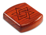 2" Flat Wide Padauk - Star of David