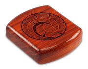 2" Flat Wide Padauk - Curling Leaf