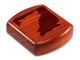 Top View of a 2" Flat Wide Padauk with laser engraved image of Yin Yang Wolves