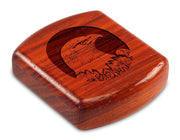 2" Flat Wide Padauk - Eagle Head Circle