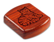 2" Flat Wide Padauk - Sketched Cat