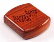 2" Flat Wide Padauk - Bling Bling I Got the Ring