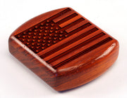 2" Flat Wide Padauk - American Flag