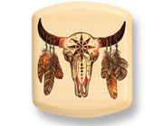 2" Flat Wide Aspen - Bison Skull