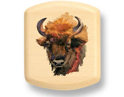 2" Flat Wide Aspen - Bison Head