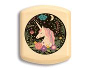 2" Flat Wide Aspen - Floral Unicorn